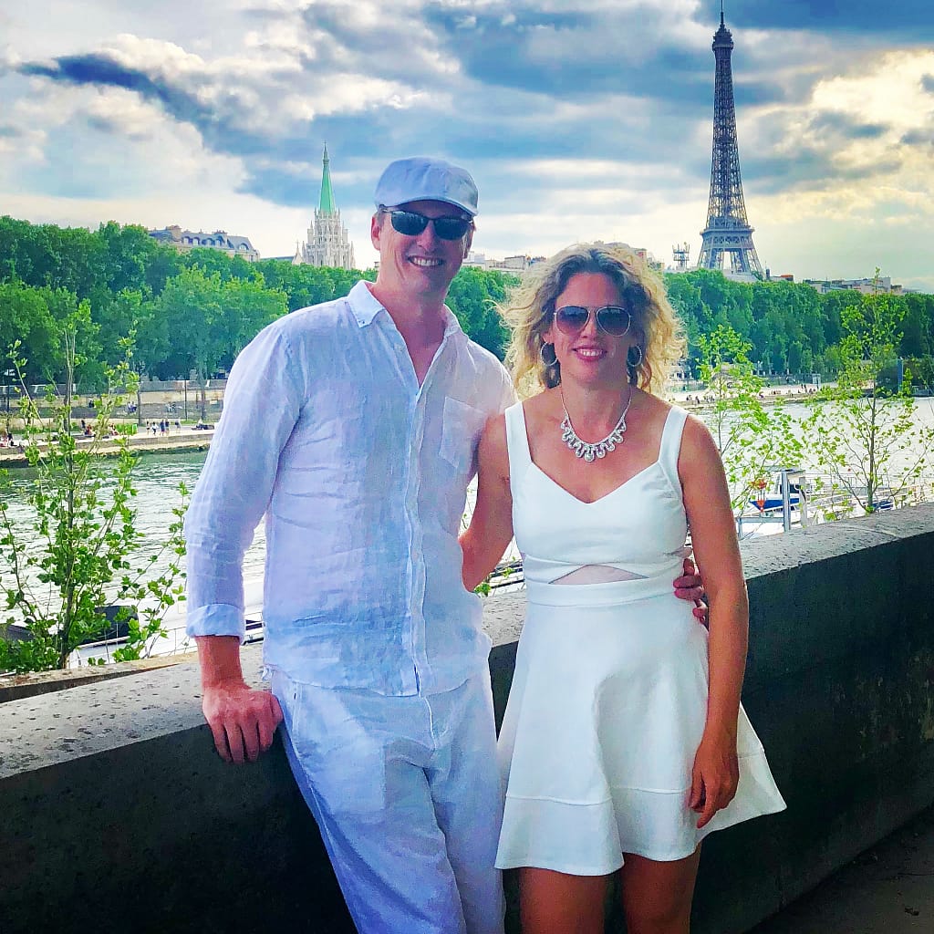 a couple in paris